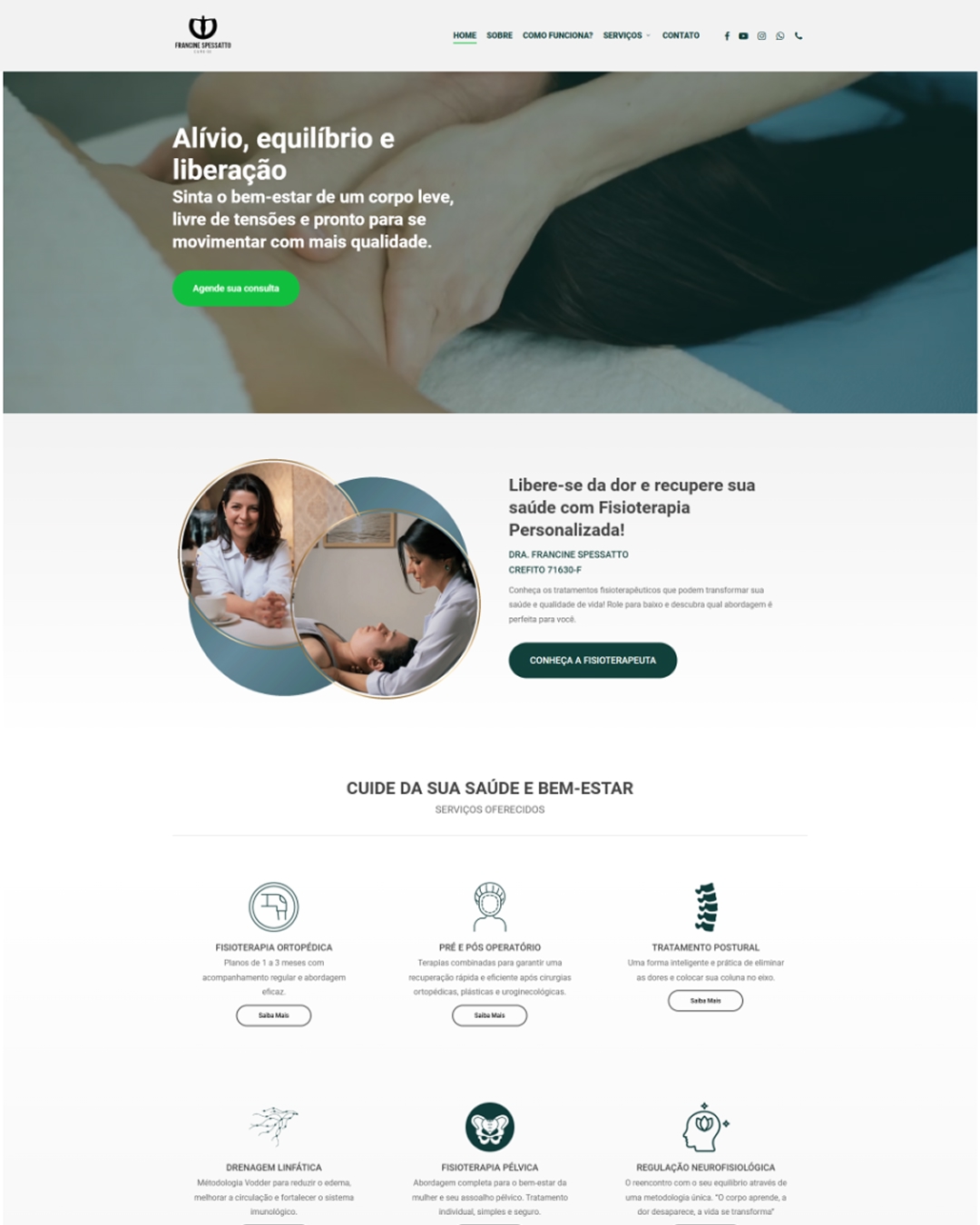 Site Plano - Fisioterapia Personalizada